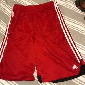 Adidas men’s athletic shorts, size Large
